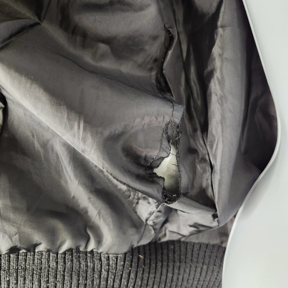 Jack by BB Dakota Multicolor Chevron Puffer Jacket - Picture 14 of 16